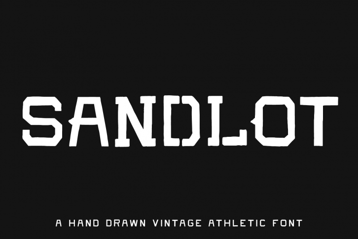 SANDLOT â€”Â 5 Vintage Athletic Font Download