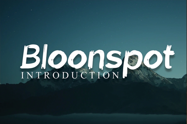 Bloonspot Font Download