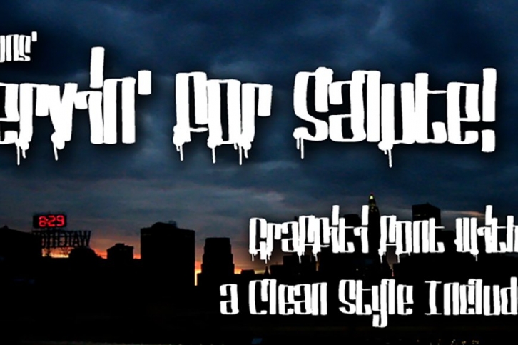 Servin For Salute Font Download