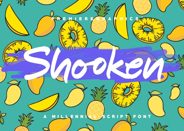 Shooken + Extras  Swashes Font Download