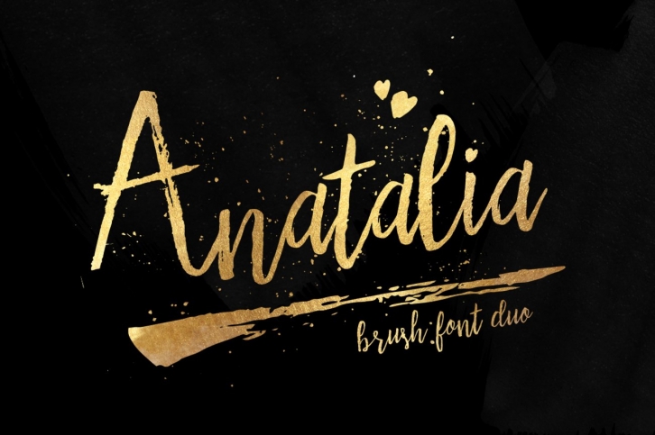 Anatalia Brush Duo Font Download