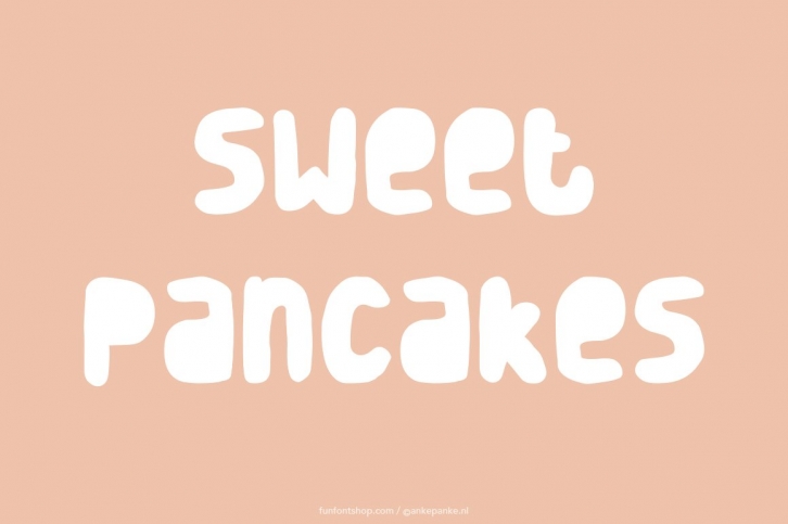 Sweet Pancakes handmade Font Download