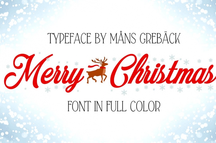 Merry Christmas Color Font Download