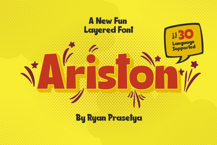 Ariston Comic Layered Font Download