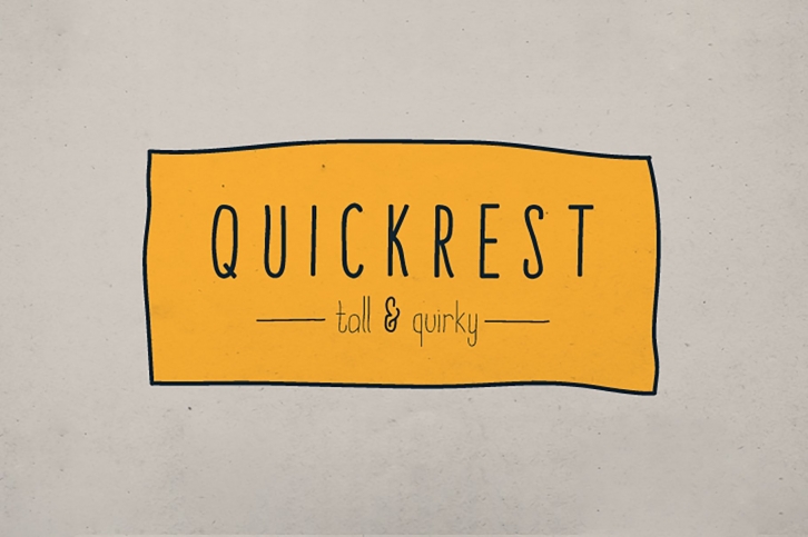 Quickrest Family – Hand Drawn Font Download