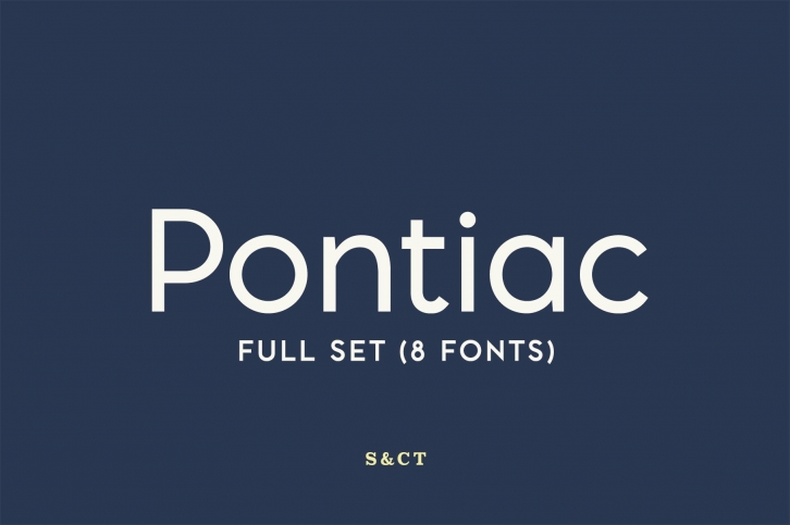 Pontiac Collection (Full set) Font Download