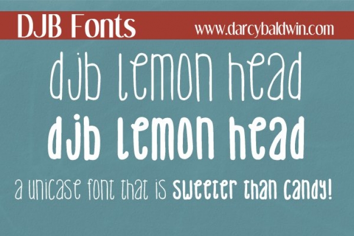 DJB Lemon Head Font Download