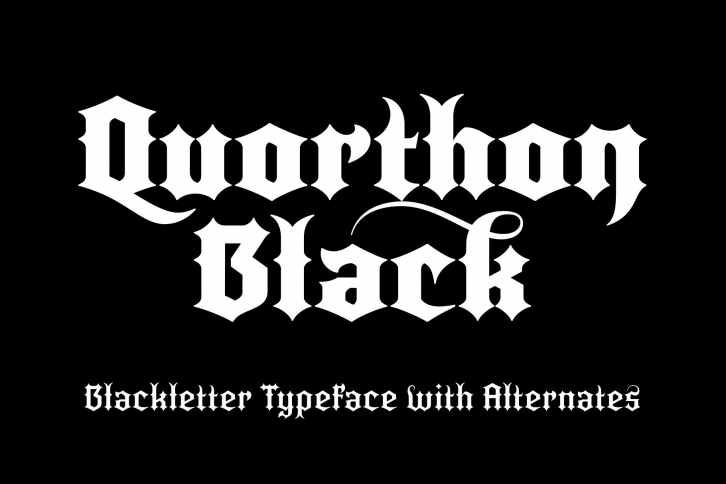 Quorthon Black – 5 Pack Font Download