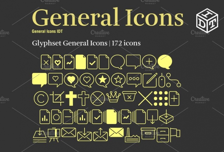 General Icons + Web(Free) Font Download