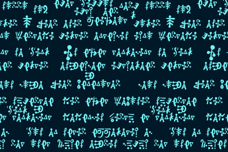 Alien hieroglyphics Font Download