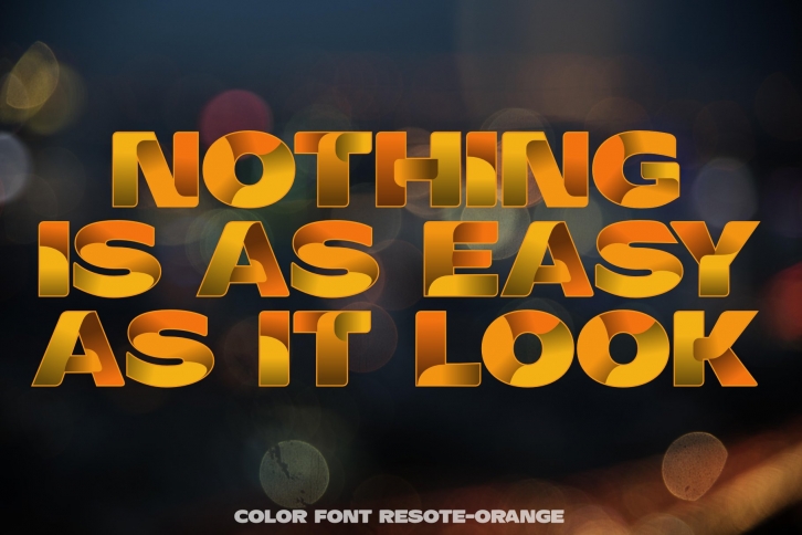 Color fonts ResotE-Fruits Font Download