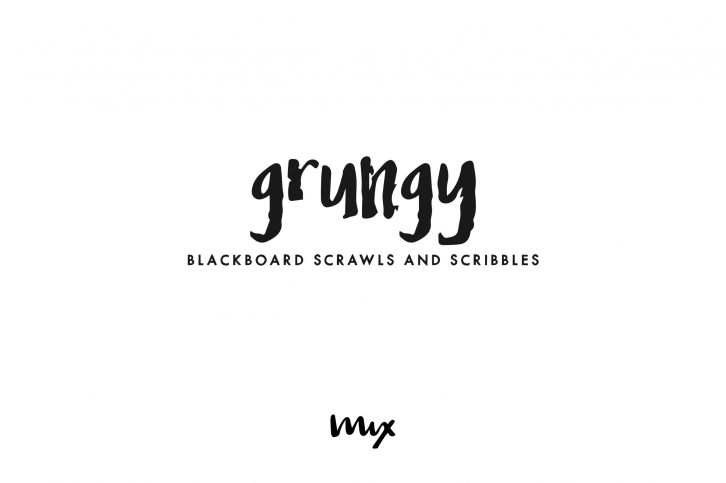 Grungy — Blackboard Scribbles Font Download