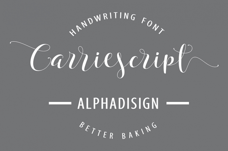 Carriescript Script+Extras+San Font Download