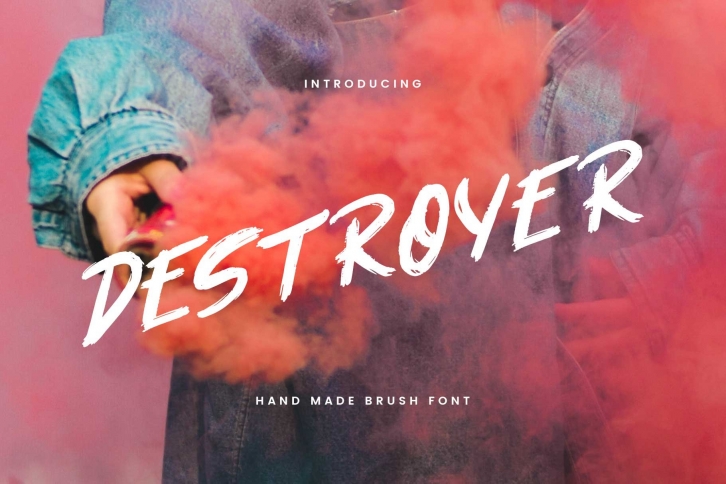 Destroyer â€” Brush Font Download