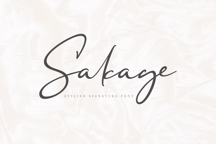 Sakage Signature Font Download
