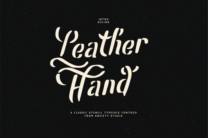 Leatherhand Stencilduo Font Download