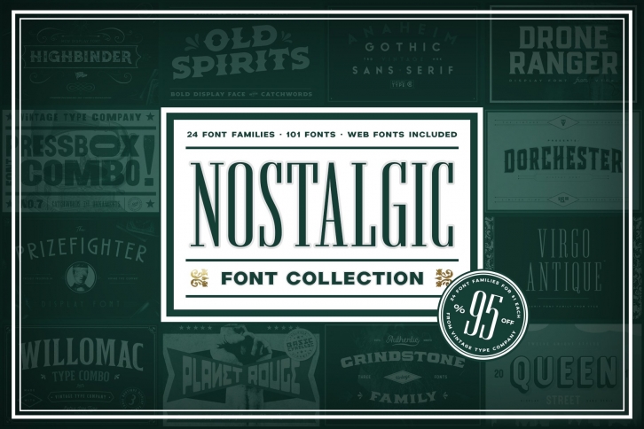 Nostalgic Collection [Save 95%] Font Download