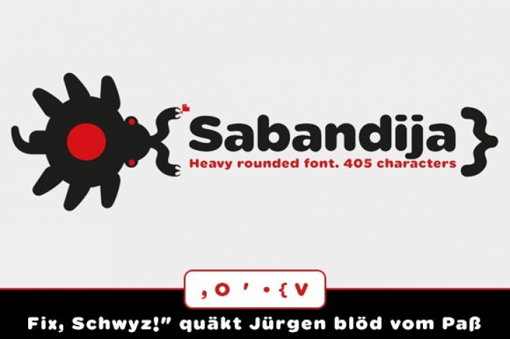 Sabandija rounded font Font Download