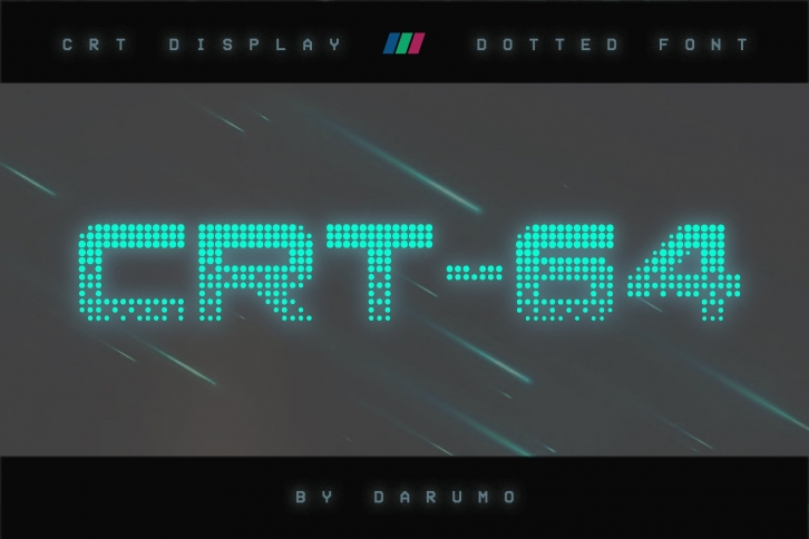 CRT-64 Dotted Font Download