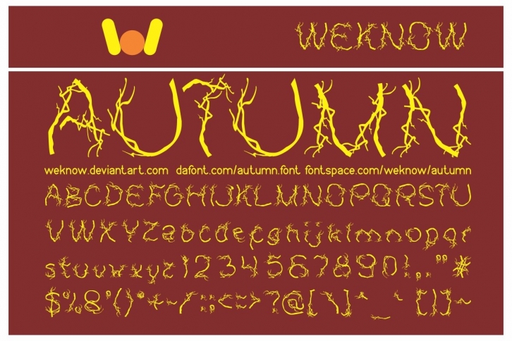 autumn font Font Download