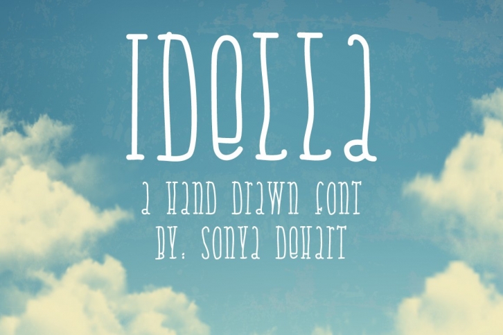 Idella A Hand Drawn Font Download