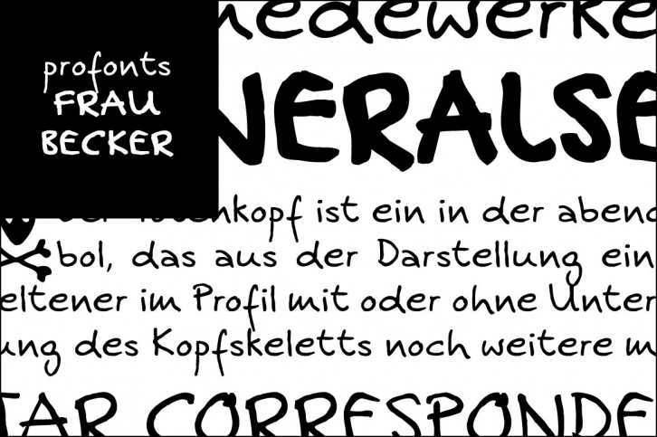 Frau Becker Volume with 3 Styles Font Download