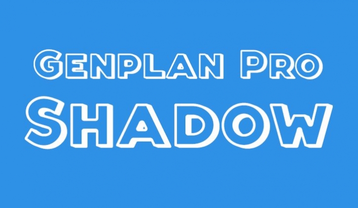 Genplan Pro Shadow Font Download