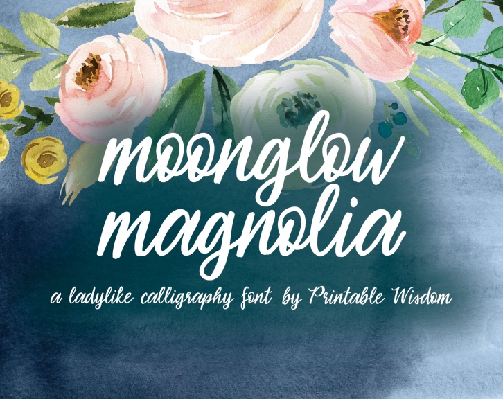 Moonglow Magnolia Font Download