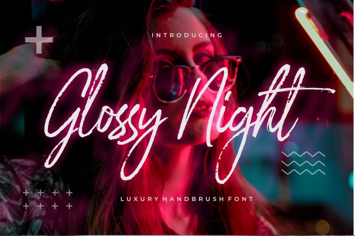 Glossy Night Font Download
