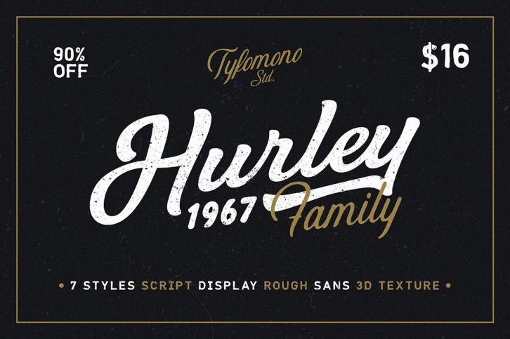 Hurley 1967 Family â€¢ 75% Off Font Download