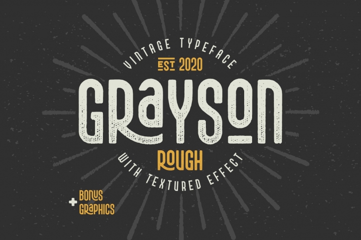 Grayson Rough font and Graphics Font Download