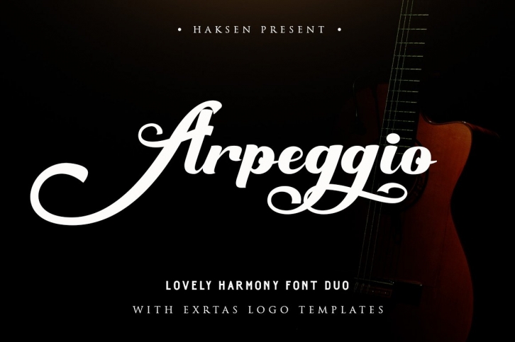 Arpeggio l Duo6 Logo Templates Font Download