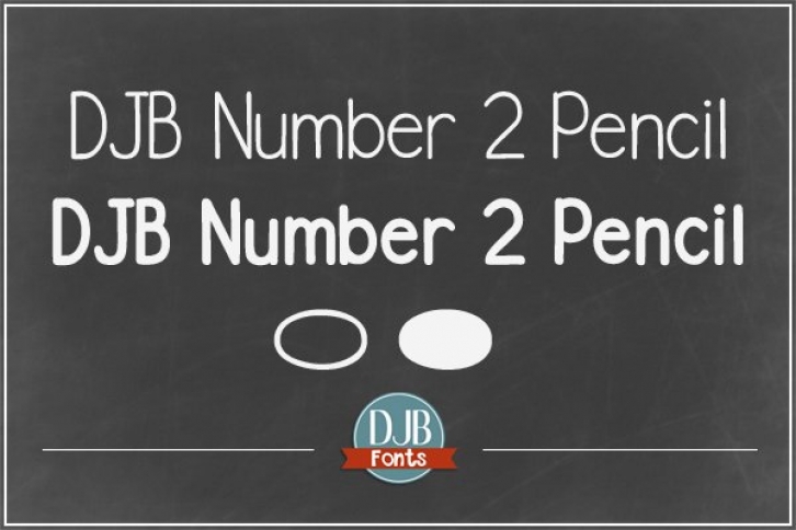 DJB Number 2 Pencil Font Download