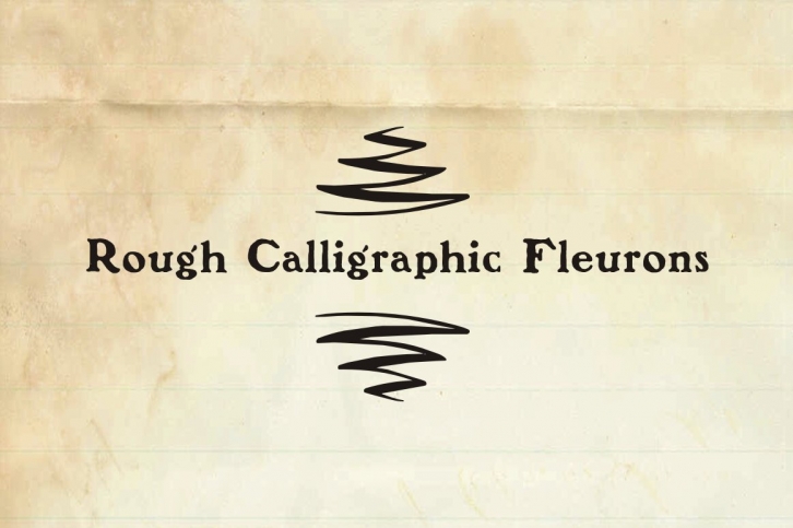 Rough Calligraphic Fleurons Font Download