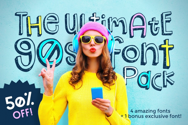 The Ultimate 90s Pack Font Download