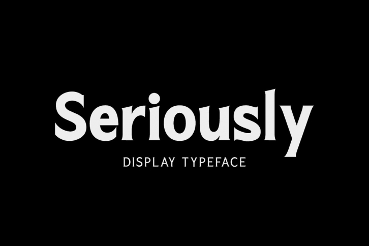 Seriously Display Serif (3 weights) Font Download