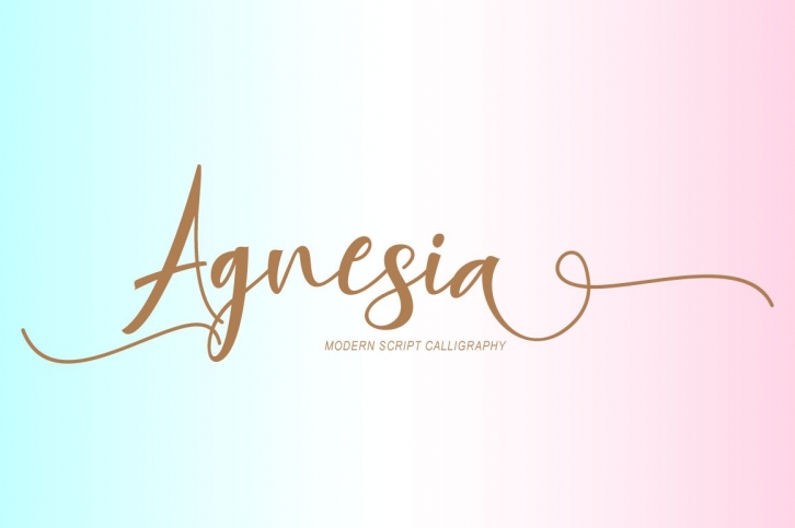 Agnesia Script Font Download