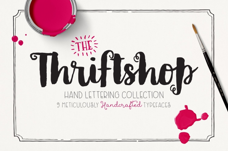 Thriftshop Hand Lettering Collection Font Download