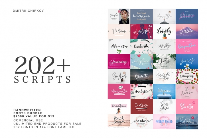 202 FONTS BUNDLE Font Download