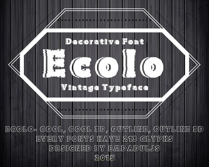Ecolo Family Font Download