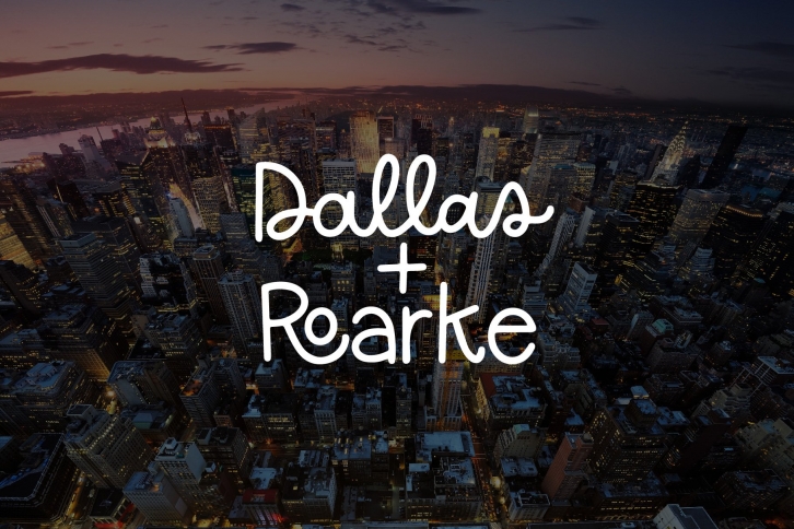Dallas + Roarke Duo Font Download