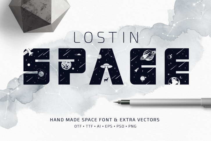 Lost In Space. Color (SVG) Font Download
