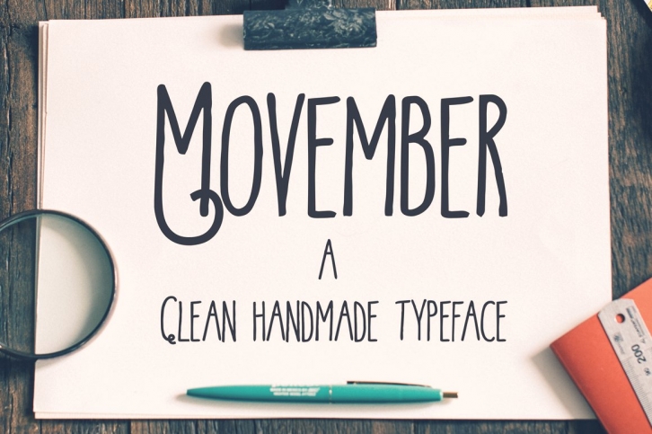 Movember Clean Font Download