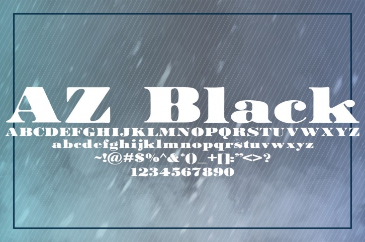 AZ Black Font Download