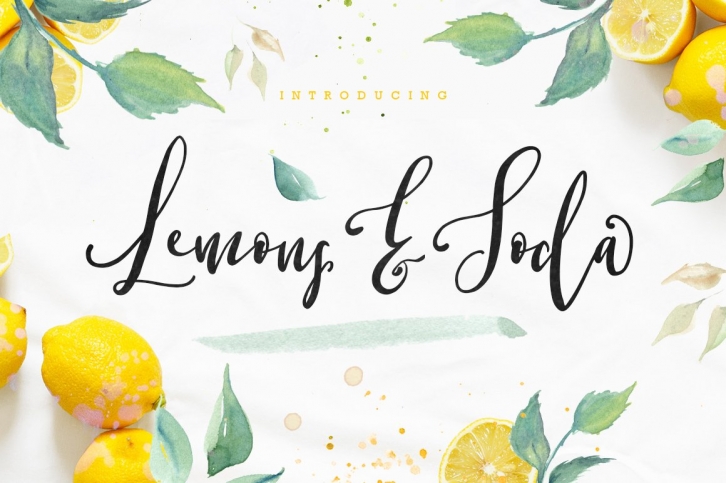 Lemons  Soda Script Font Download