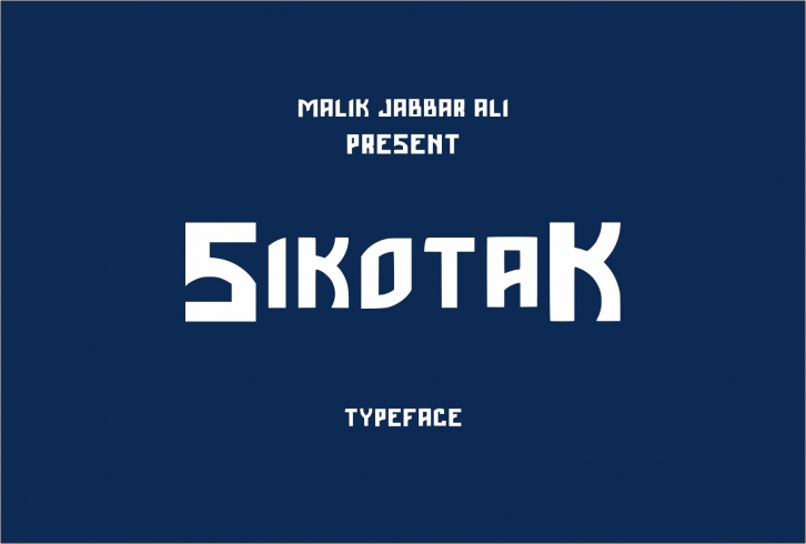 SIKOTAK Typeface Font Download
