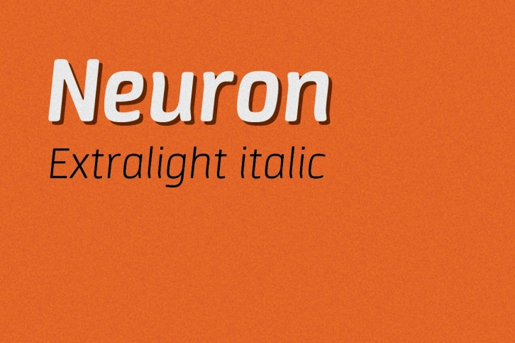 Neuron extralight italic Font Download