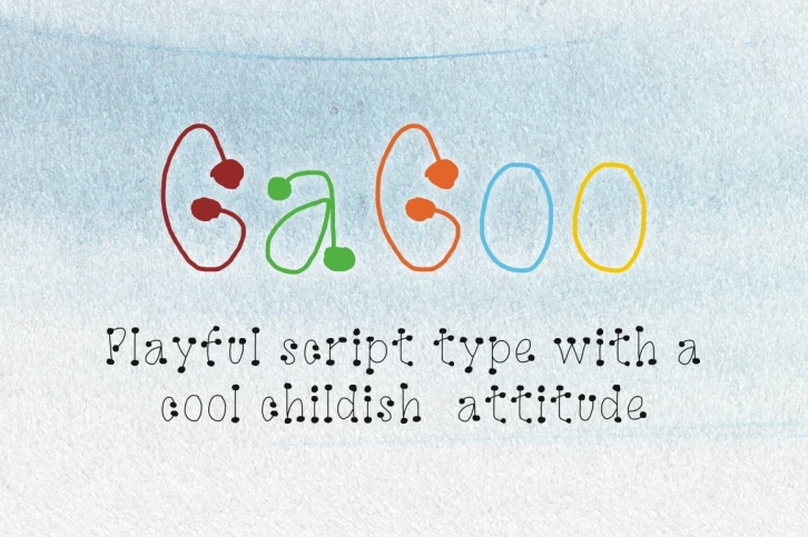 GaGoo, a playful script font Font Download