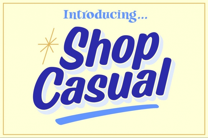 Shop Casual Font Download
