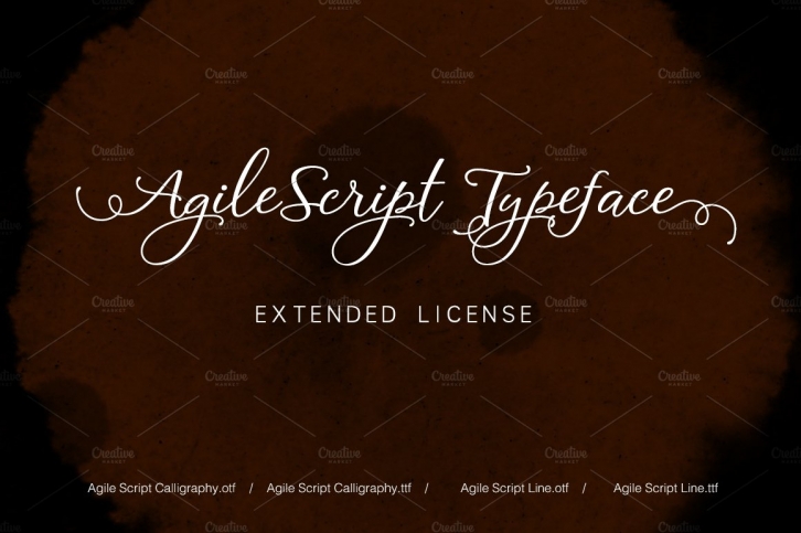 Agile Script Extended License Font Download